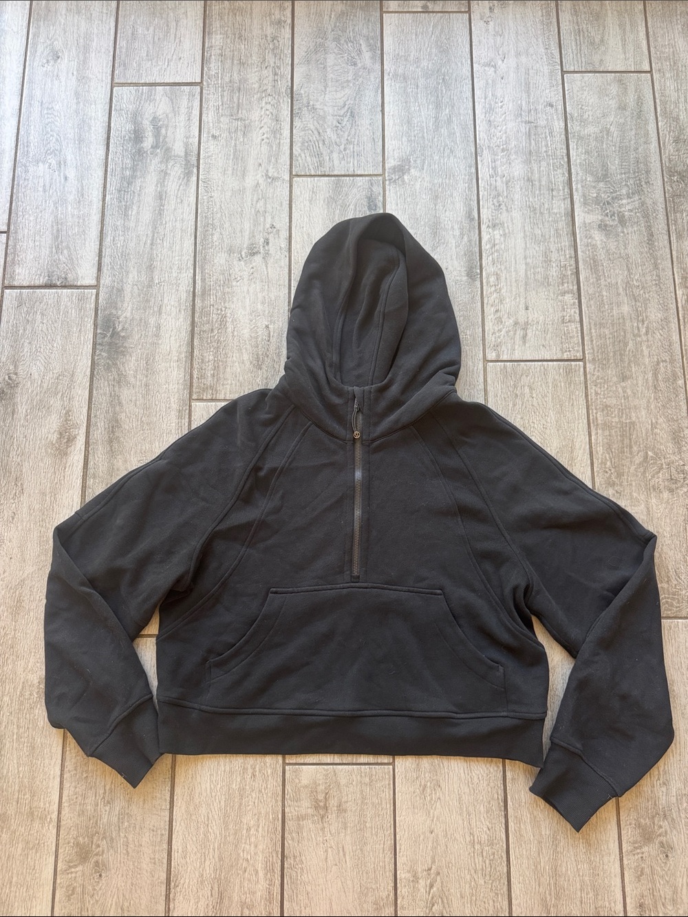 lululemon half zip oversized scuba m/l black